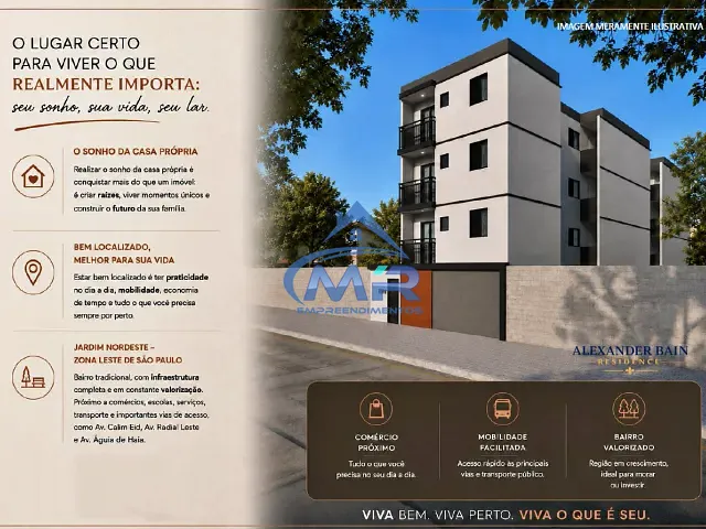 Studio 2 quartos e 1 banheiro, à venda, no bairro Jardim Nordeste em São Paulo