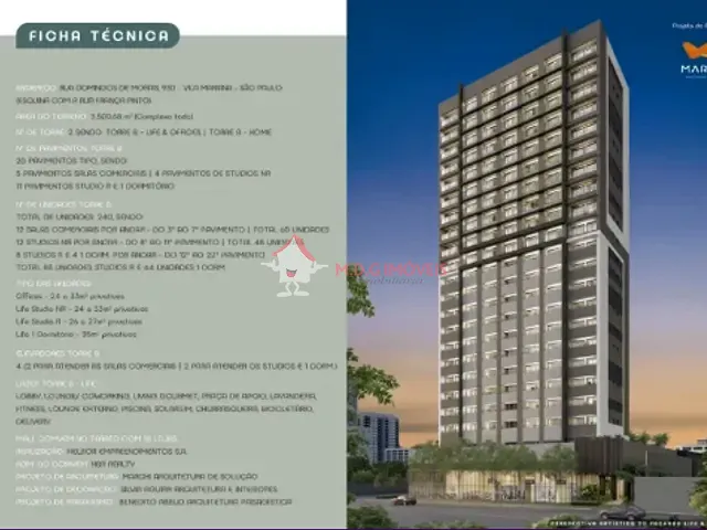 Studio 1 quarto e 1 banheiro, à venda, no bairro Vila Mariana em São Paulo
