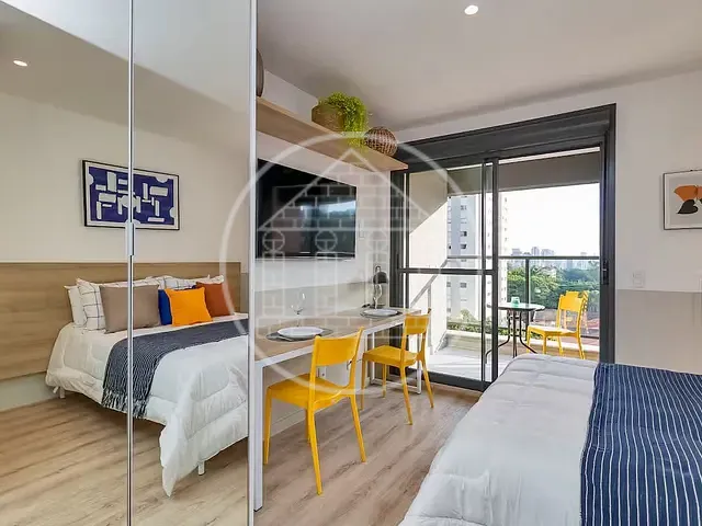Studio com 28m² 1 quarto e 1 banheiro, à venda, no bairro Pinheiros em São Paulo