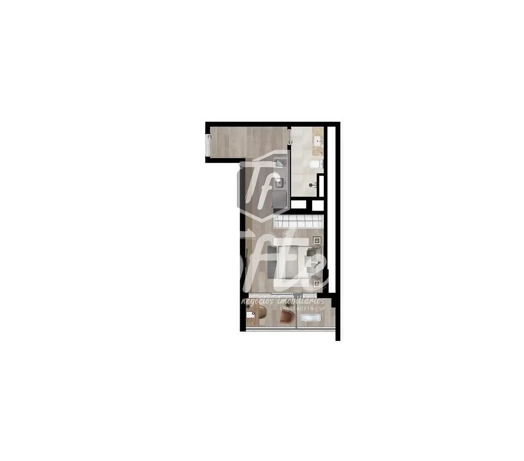 Apartamento, 1 quarto, 23 m² - Foto 8
