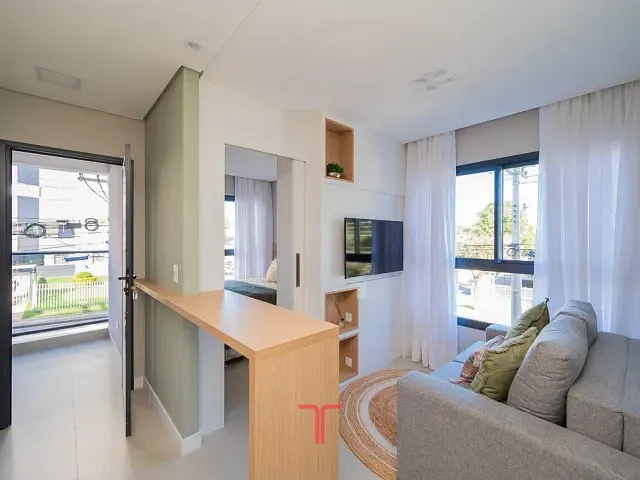 Studio com 45m² 1 quarto e 1 banheiro, para alugar, no bairro Capão Raso em Curitiba