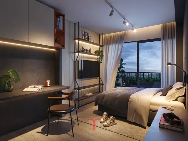 Studio com 23m² 1 quarto e 1 banheiro, à venda, no bairro Cristo Rei em Curitiba