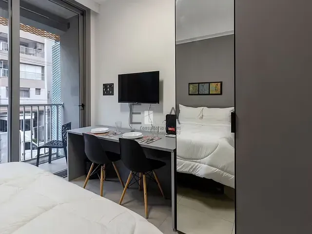 Studio com 25m² 1 quarto e 1 banheiro, à venda, no bairro Indianópolis em São Paulo
