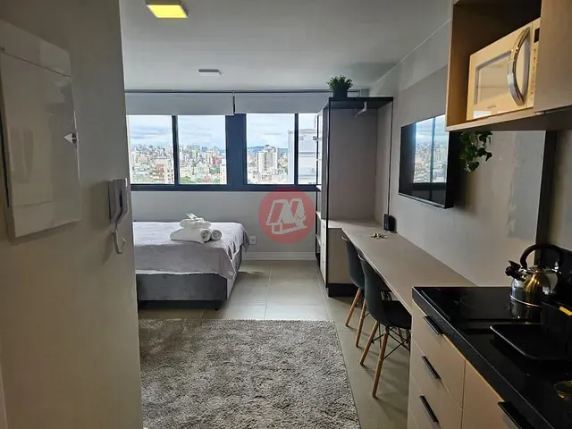 Studio 1 quarto e 1 banheiro, para alugar, no bairro Rio Branco em Porto Alegre