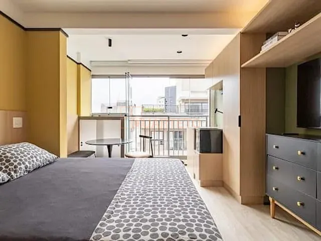 Studio 1 quarto e 1 banheiro, para alugar, no bairro Vila Madalena em São Paulo