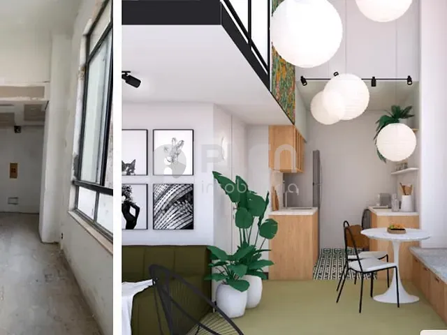 Studio com 35m² 1 quarto e 1 banheiro, à venda, no bairro República em São Paulo