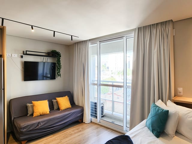 Foto do Studio - Studio para locação mobiliado com ar condicionado na Vila Clementino, São Paulo, SP | Paulista Imóveis.