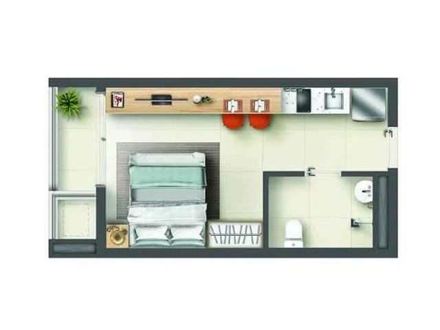 Studio com 26m² 1 quarto e 1 banheiro, à venda, no bairro Butantã em São Paulo