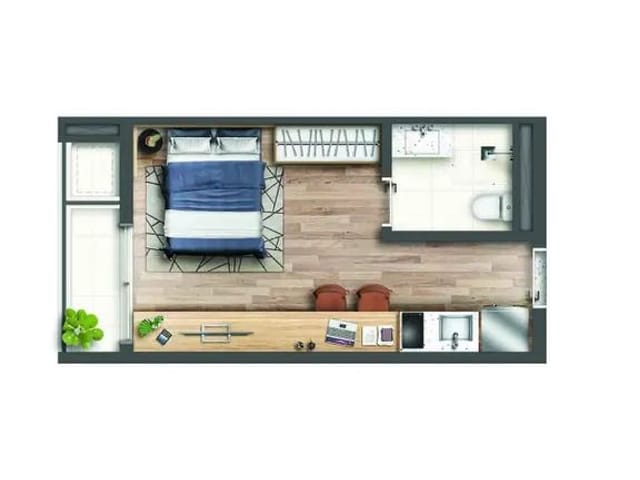 Studio com 26m² 1 quarto e 1 banheiro, à venda, no bairro Butantã em São Paulo
