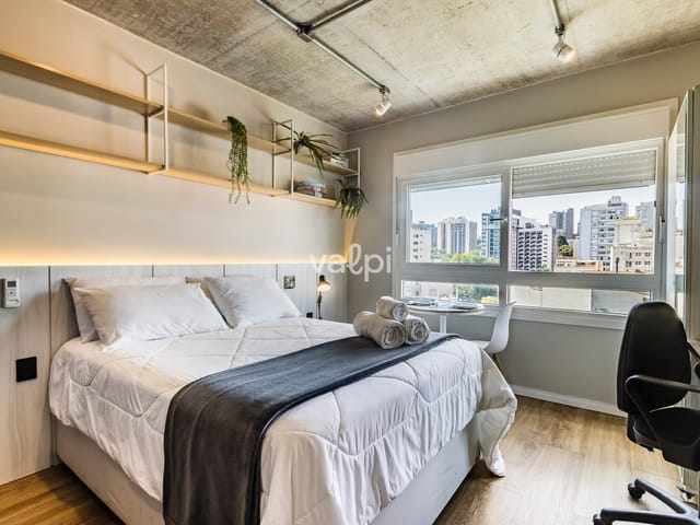 Studio com 29m² 1 quarto e 1 banheiro, para alugar, no bairro Santa Cecília em Porto Alegre