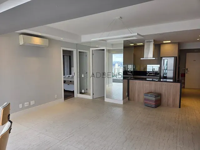 Apartamento 1 quarto e 2 banheiros, para alugar, no bairro Brooklin Paulista em São Paulo