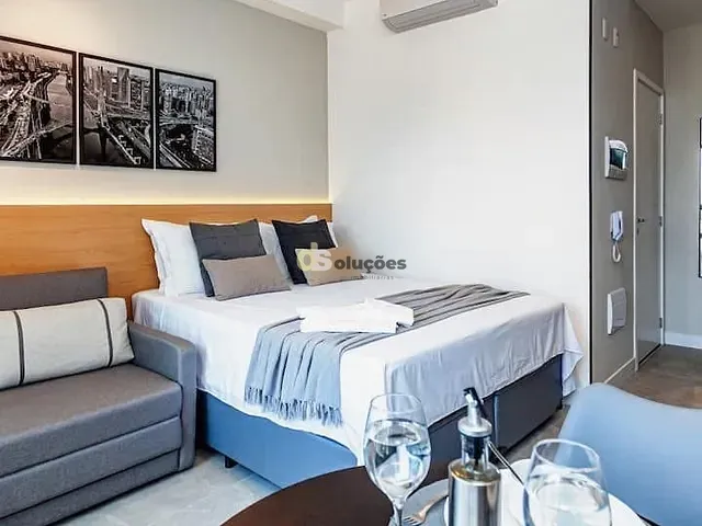 Studio 1 quarto e 1 banheiro, à venda, no bairro Brooklin Paulista em São Paulo