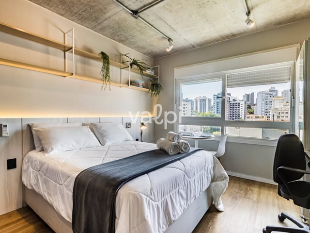 Studio com 29m² 1 quarto e 1 banheiro, para alugar, no bairro Santa Cecília em Porto Alegre
