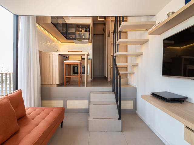 Foto do Studio - Studio Mobiliado à Venda 33m² na Vila Mariana, 3 minutos do Shopping e Estação Santa Cruz | Paulista Imóveis.