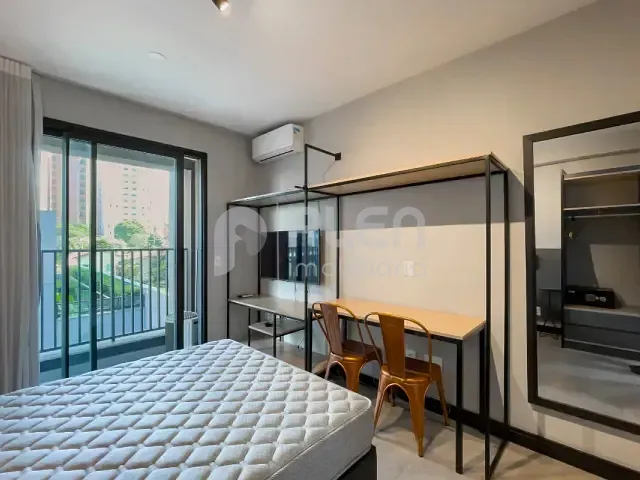 Studio 1 quarto e 1 banheiro, à venda, no bairro Brooklin Paulista em São Paulo