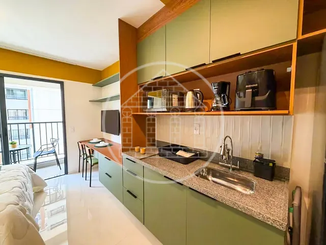 Studio 1 quarto e 1 banheiro, para alugar, no bairro Brooklin  em São Paulo