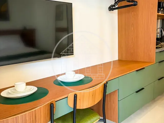 Studio 1 quarto e 1 banheiro, para alugar, no bairro Brooklin  em São Paulo