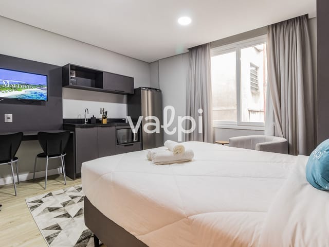Studio com 32m² 1 quarto e 1 banheiro, para alugar, no bairro Centro Histórico em Porto Alegre