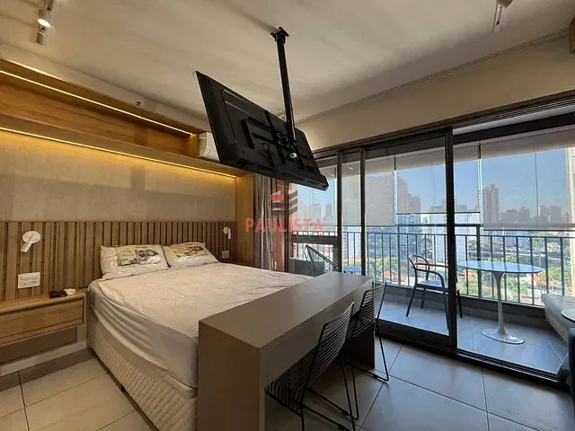 Studio 1 quarto e 1 banheiro, à venda, no bairro Santo Amaro em São Paulo
