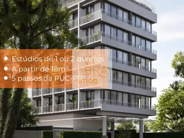 Studio 1 quarto e 1 banheiro, à venda, no bairro Prado Velho em Curitiba