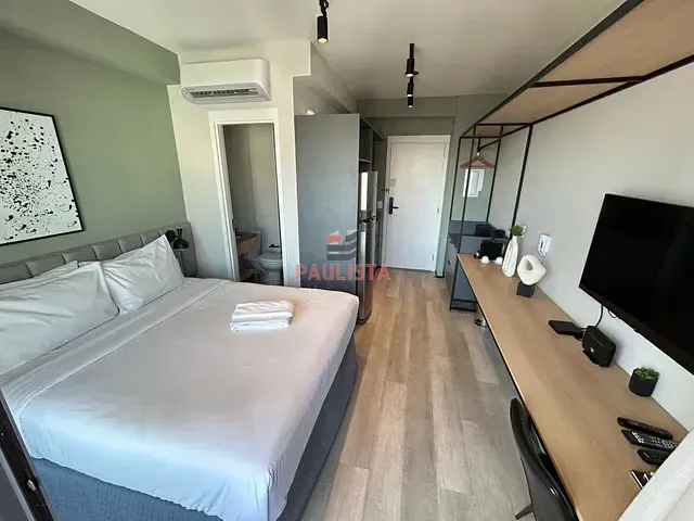 Studio com 35m² 1 quarto e 1 banheiro, à venda ou para alugar, no bairro Consolação em São Paulo