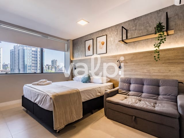 Studio com 43m² 1 quarto e 1 banheiro, para alugar, no bairro Três Figueiras em Porto Alegre