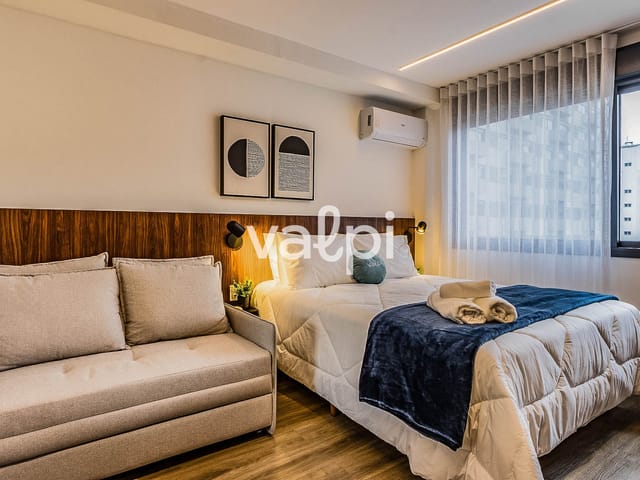 Studio com 38m² 1 quarto e 1 banheiro, para alugar, no bairro Bela Vista em Porto Alegre
