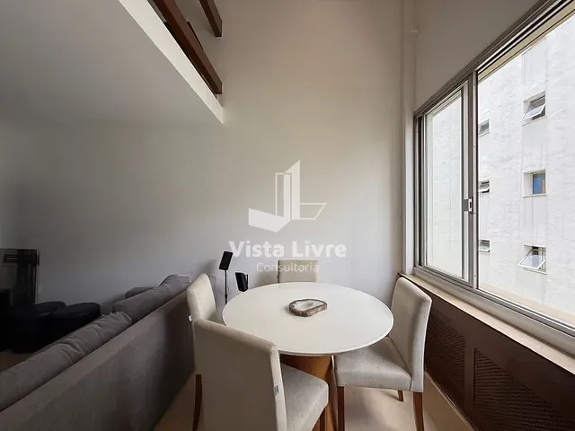 Apartamento com 50m² 1 quarto e 2 banheiros, à venda, no bairro Brooklin Paulista em São Paulo