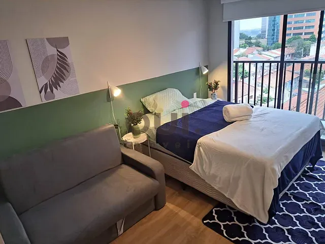 Studio 1 quarto e 1 banheiro, para alugar, no bairro Pinheiros em São Paulo