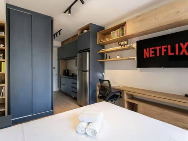 Studio com 39m² 1 quarto e 1 banheiro, para alugar, no bairro Brooklin Paulista em São Paulo