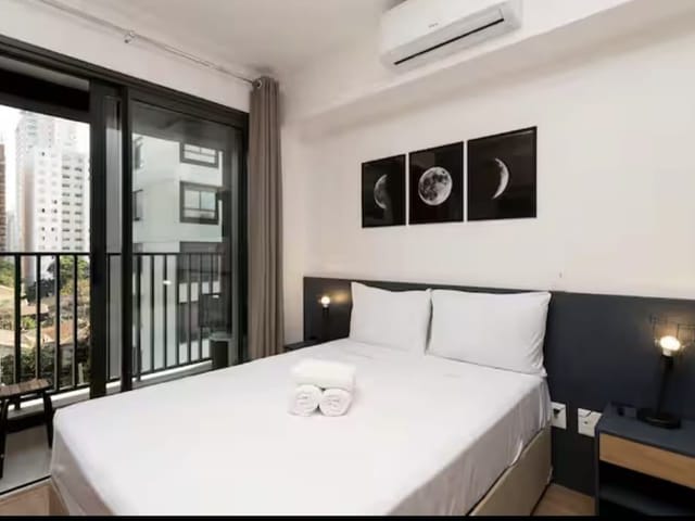 Studio com 39m² 1 quarto e 1 banheiro, para alugar, no bairro Brooklin Paulista em São Paulo