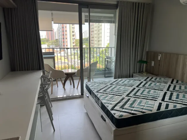 Studio com 50m² 1 quarto e 1 banheiro, para alugar, no bairro Indianópolis em São Paulo