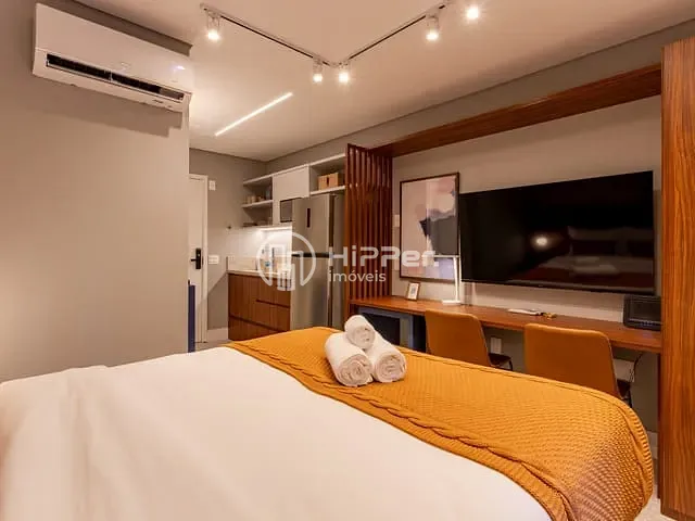 Studio 1 quarto e 1 banheiro, para alugar, no bairro Campo Belo em São Paulo