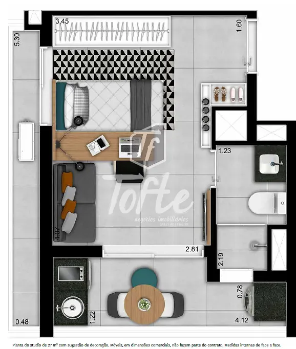 Apartamento, 1 quarto, 17 m² - Foto 22