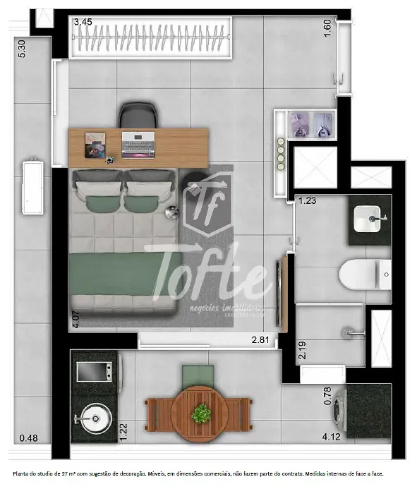 Apartamento, 1 quarto, 17 m² - Foto 23