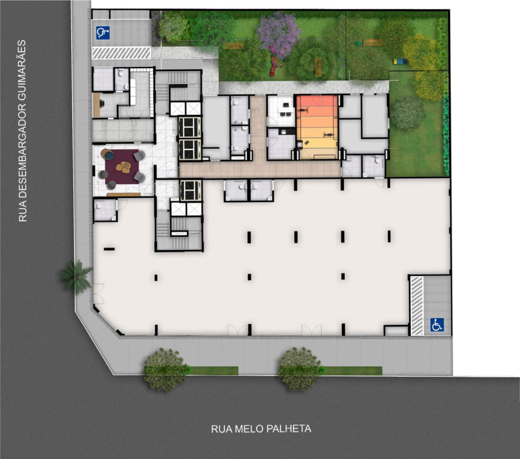 Planta do Studio-Studio à venda 1 Quarto 26.65M² Barra Funda São Paulo - SP