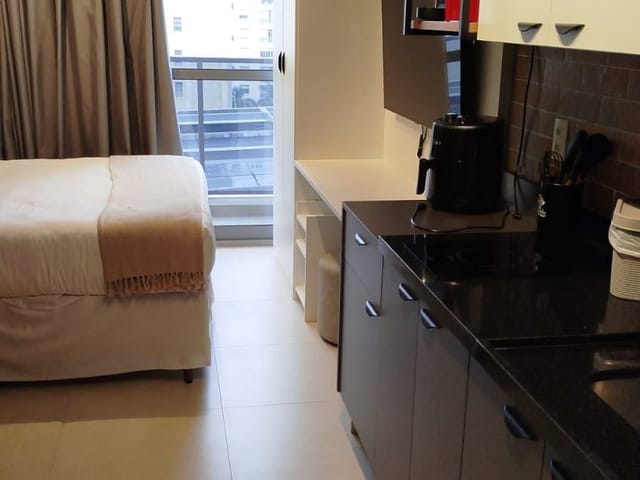 Foto do Studio - Studio moderno e mobiliado para locação com 22m² área útil - sem vaga na Bela Vista, São Paulo-SP | Paulista Imóveis