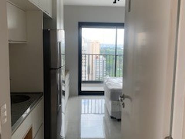 Foto do Studio - Studio novo mobiliado para locação com 22m², 1 banheiro, Estação metrô Adolfo Pinheiro, São Paulo-SP | Paulista Imóveis