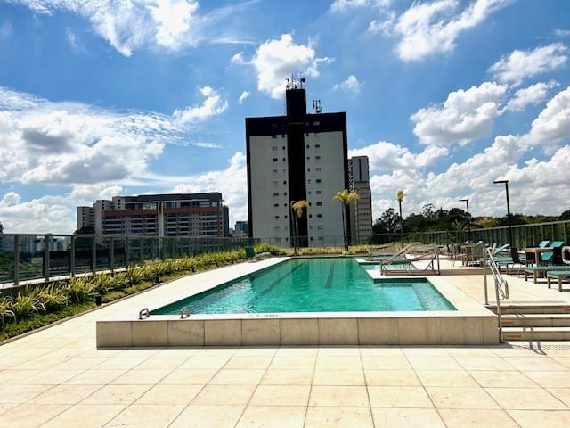Foto do Studio - Studio para locação com 25m², 1 quarto, 1 banheiro no Alto da Boavista, Santo Amaro, São Paulo-SP | Paulista Imóveis
