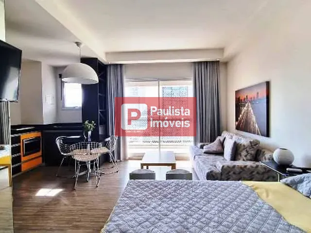 Studio com 38m² 1 quarto e 1 banheiro, para alugar, no bairro Brooklin Paulista em São Paulo