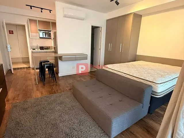 Studio com 43m² 1 quarto e 1 banheiro, para alugar, no bairro Brooklin Paulista em São Paulo