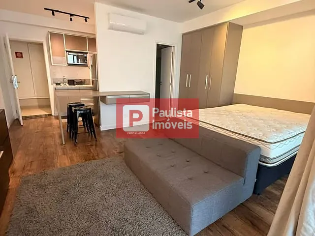 Studio com 43m² 1 quarto e 1 banheiro, para alugar, no bairro Brooklin Paulista em São Paulo