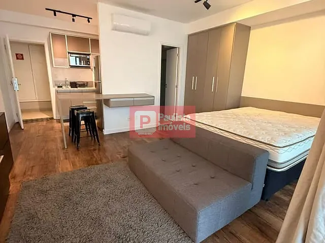 Studio com 43m² 1 quarto e 1 banheiro, para alugar, no bairro Brooklin Paulista em São Paulo