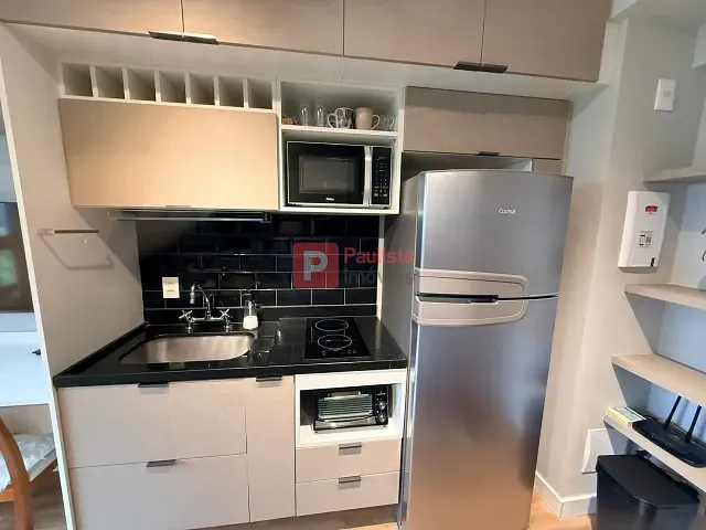 Studio 1 quarto e 1 banheiro, para alugar, no bairro Moema em São Paulo