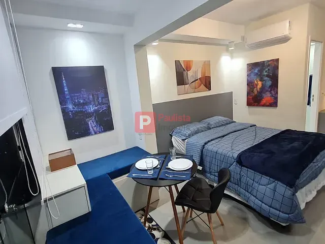 Studio 1 quarto e 1 banheiro, à venda, no bairro Santo Amaro em São Paulo