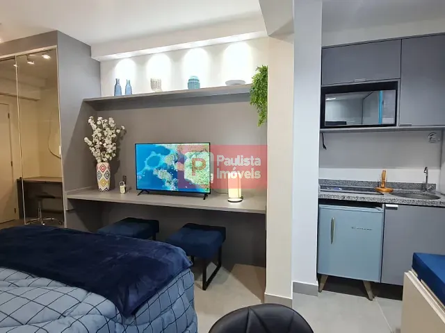 Studio 1 quarto e 1 banheiro, à venda, no bairro Santo Amaro em São Paulo