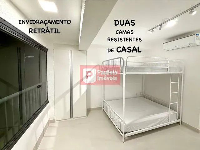Studio 1 quarto e 1 banheiro, para alugar, no bairro Vila Cordeiro em São Paulo