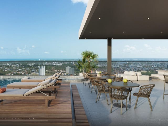 Studio com 22m² 1 quarto e 1 banheiro, à venda, no bairro Altiplano Cabo Branco em João Pessoa