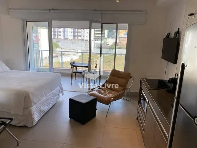 Studio com 35m² 1 quarto e 1 banheiro, à venda, no bairro Brooklin Paulista em São Paulo