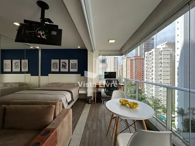 Studio com 36m² 1 quarto e 1 banheiro, à venda, no bairro Brooklin Paulista em São Paulo